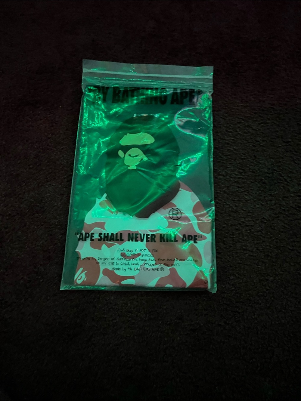 Black and Red Bathing Ape "BAPE" Shirt